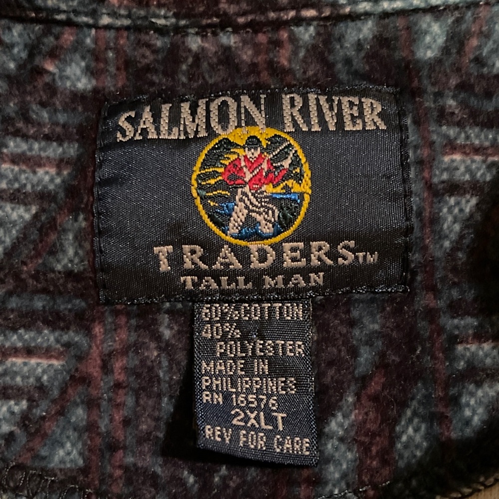 Men’s Salmon River Outfitter tall man button  2Xl